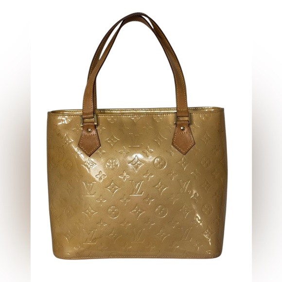 Louis Vuitton Yellow Vernis Houston Monogram Tote - Picture 1 of 16